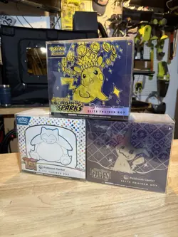 Pokemon Center Elite Trainer Box Lot - Surging Sparks, 151, Paldean Fates - Image 2
