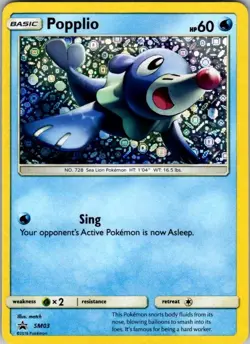 Pokemon | MCAP | Popplio(General Mills Promo) | SM03 | NM Holo - Image 1