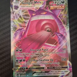 Pokemon Gengar VMAX 157/264 Fusion Strike Ultra Rare Single Strike Full Art Holo - Image 1