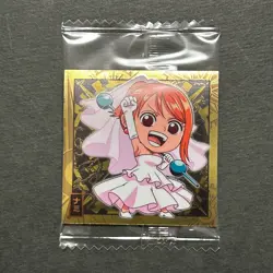 M1168 Nami R Gold Holo Japanese One Piece Wafer Sticker Sealed - Image 1