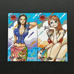 S4858 Nico Robin & Nami Japanese One Piece Jump Shop Exclusive Stickers 3.5" F12 - Image 1
