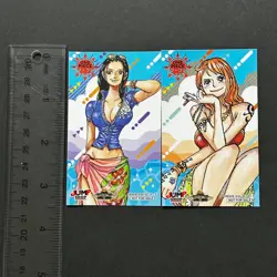 S4858 Nico Robin & Nami Japanese One Piece Jump Shop Exclusive Stickers 3.5" F12 - Image 2