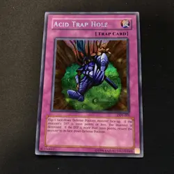 Yu-Gi-Oh! Card TCG Acid Trap Hole DDS-005 Prismatic Secret Rare Holo Near Mint - Image 1