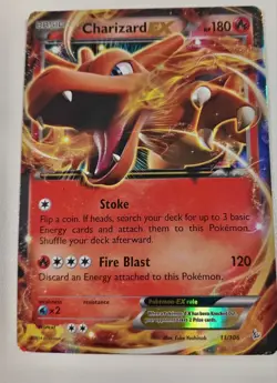 Pokemon Charizard EX Trading Card XY Flashfire 11/106 Ultra Rare Holo #Live - Image 1
