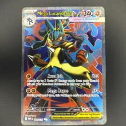 Mega Lucario EX 160/132 Ultra Rare Full Art Mega Evolutions Pokemon TCG Cards - Image 1