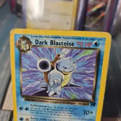 Dark Blastoise 20/82 Team Rocket Non-Holo Rare Pokemon Card TCG HP - Image 2