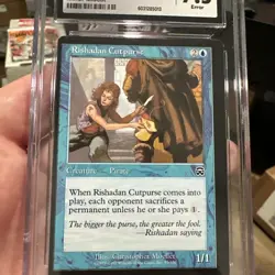 Magic The Gathering MTG Error Miscut Mercadian Masques Rishadan Cutpurse CGC 7.5 - Image 3