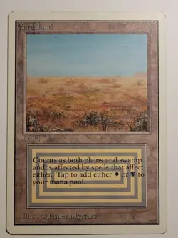 Scrubland Unlimited Dual Land Reserved List Mtg Magic the Gathering 1993 - Image 1