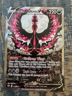 Pokemon Galarian Moltres V Full Art Ultra Rare Holo 177/198 Chilling Reign - Image 3
