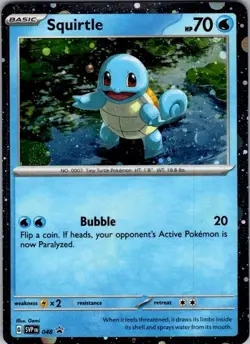 Pokemon | SVP | Squirtle(Cosmos Holo) | 048 | NM Holo - Image 1