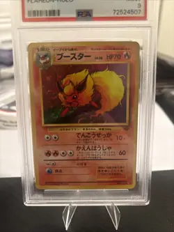 Pokemon Japanese 1997 Jungle Flareon Holo #136 PSA 9 Vintage Mint - Image 2