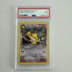 2000 POKEMON TEAM ROCKET FIRST EDITION #9/82 DARK HYPNO HOLO PSA 9 - Image 1