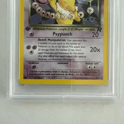 2000 POKEMON TEAM ROCKET FIRST EDITION #9/82 DARK HYPNO HOLO PSA 9 - Image 3