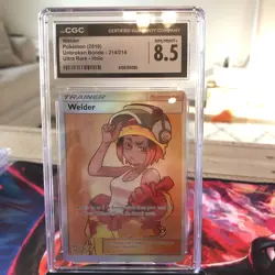 2019 Pokemon Welder 214/214 Full Art Ultra Rare CGC 8.5 NM/MINT+ 💎 - Image 1