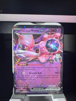 Pokemon TCG Team Rockets Mewtwo EX Holo Double Rare 081/182 Destined Rivals - Image 1
