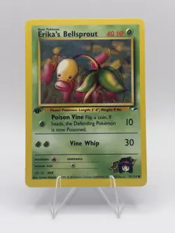 Pokemon Erika's Bellsprout Gym Heroes 1st Edition 75/132 Common 40 HP - Image 1