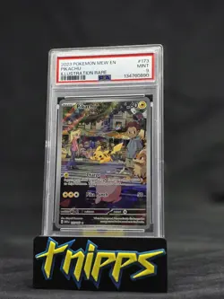 2023 Pokemon 151 Pikachu 173/165 Illustration Rare MINT PSA 9 *NEW CERT!* - Image 1