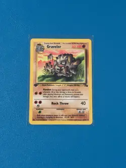 Pokemon TCG Graveler Fossil 37/62 Regular 1ST Edition - Image 1