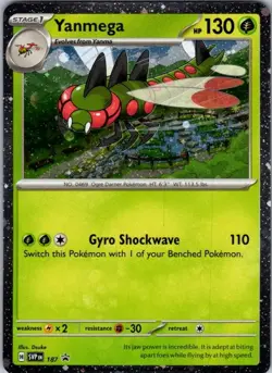 Pokemon | SVP | Yanmega(Cosmos Holo) | 187 | NM Holo - Image 1