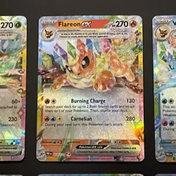 Pokemon Prismatic Evolutions Eeveelution ex Complete Set of 9 English | NM - Image 3