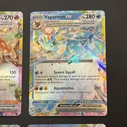 Pokemon Prismatic Evolutions Eeveelution ex Complete Set of 9 English | NM - Image 4