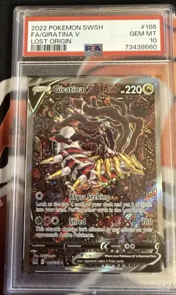 Pokemon 2022 Giratina V 186/196 Alt Art Lost Origin GEM MINT PSA 10 - Image 3