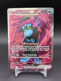 MUNKIDORI EX 083/064 SHROUDED FABLE POKEMON (ULTRA RARE FULL ART, NM) - Image 1