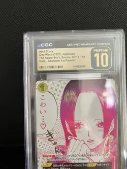 PRISTINE CGC10 “you’ll Frighten Me” Error OP14-118 The Azure Sea's Seven Japan - Image 2