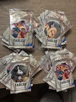 ~Disney Lorcana 48 Booster Packs FABLED Set 9 OPENED~Please Read - Image 1