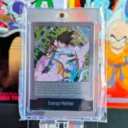 Dragon Ball Card Energy Marker E-80 Silver Goku Manga Booster 02 - Image 1