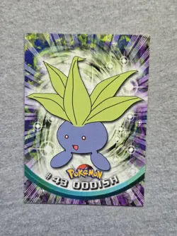 Oddish #43 Topps TV Animation Series Blue Logo Pokemon Card - Image 1
