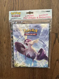 POKEMON TCG: XY6 ROARING 4-POCKET PORTFOLIO TRADING CARD ALBUM BINDER - New - Image 1
