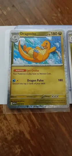 McDonald’s 2025 Pokemon Dragonite Promo Holo Card 12/15 + Dragonair 158/197 - Image 2