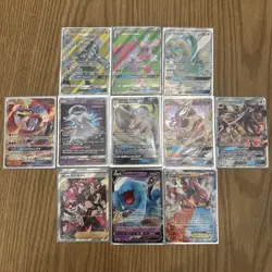 Lot Of 11 Pokemon EX/GX/V Cards - Ho-Oh, Tapu Lele, Volcanion + More - Image 1
