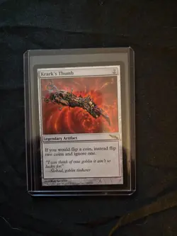Krark's Thumb Mirrodin Regular NM never played since 2003 - Image 1