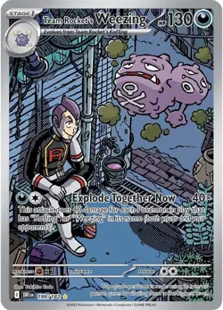 Pokemon | DRI | Team Rocket's Weezing | 199/182 | NM Holofoil - Image 1
