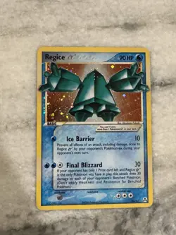 2006 Pokemon GOLD STAR EX Legend Maker SHINY Regice 90/92 Holo Foil Rare - Image 2