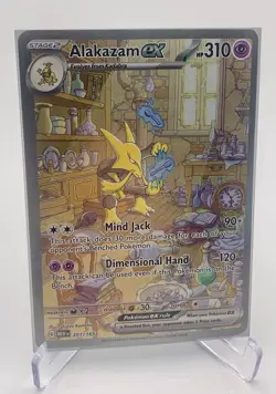 Alakazam ex - 201/165 SV: Scarlet & Violet 151 2023 Pokemon NM Shinya Komatsu - Image 3