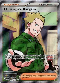 Pokemon | MEG | Lt. Surge's Bargain - | 170/132 | NM Holo - Image 1