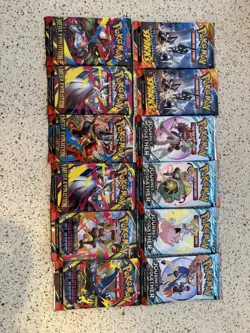 Pokemon Scarlet & Violet Era Sealed Booster Pack Lot of 12 Mega Surging Journey - Image 1