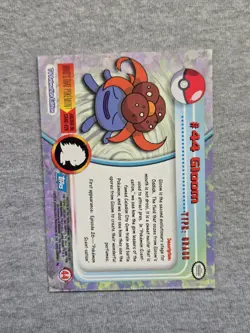 Gloom #44 Non-Foil Topps Blue Logo Pokemon TV Animation Edition - Image 2