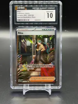 Rika 2023 Pokemon Paradox Rift 258/182 Special Illustration Rare CGC GEM MINT 10 - Image 1