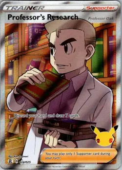 Pokemon | CLB | Professor's Research (Full Art) | 024/025 | NM Holo - Image 1