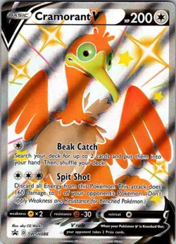 Pokemon | SWSD | Cramorant V | SWSH086 | NM Holo - Image 1