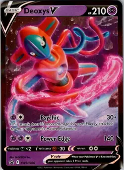 Pokemon | SWSD | Deoxys V | SWSH266 | NM Holo - Image 1