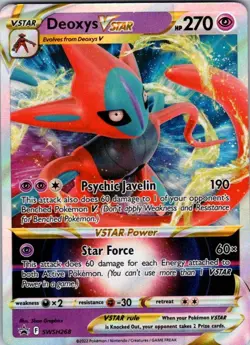 Pokemon | SWSD | Deoxys VSTAR - | SWSH268 | NM Holo - Image 1
