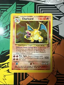 Pokemon TCG Charizard 004/130 Base Set 2 Holo 1999-2000 LP-NM - Image 1