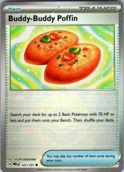 Pokemon | PRE | Buddy-Buddy Poffin (Poke Ball Pattern) | 101/131 | NM Holo - Image 1