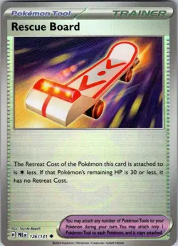 Pokemon | PRE | Rescue Board (Poke Ball Pattern) | 126/131 | NM Holo - Image 1