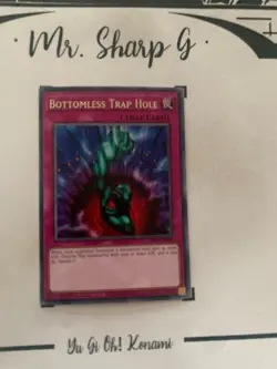 BOTTOMLESS TRAP HOLE - 1st EDITION GEIM-EN045 ENGLISH Yu-Gi-Oh! CARD RARE KONAMI - Image 2